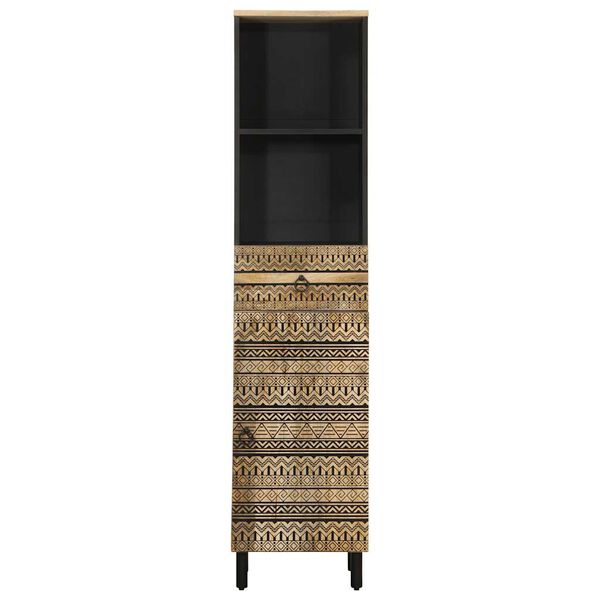 vidaXL Badschrank 38x33,5x160 cm Massivholz Mango