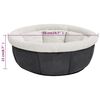 vidaXL Hundebett 50x50x22 cm Grau