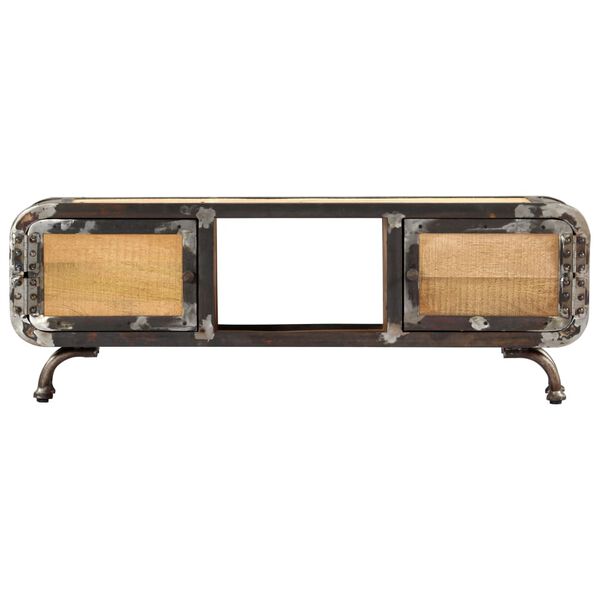 vidaXL TV-Schrank 120x30x42 cm Massivholz Mango