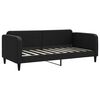 vidaXL Tagesbett Ausziehbar Schwarz 90x190 cm Stoff