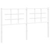 vidaXL Ersatz-Kopfteil Metall Wei&szlig; 150 cm