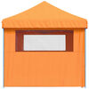 vidaXL Partyzelt Faltbar Pop-Up mit 4 Seitenteilen Orange