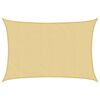vidaXL Sonnensegel Sandfarbe 5x4 m 100% Polyester Oxford