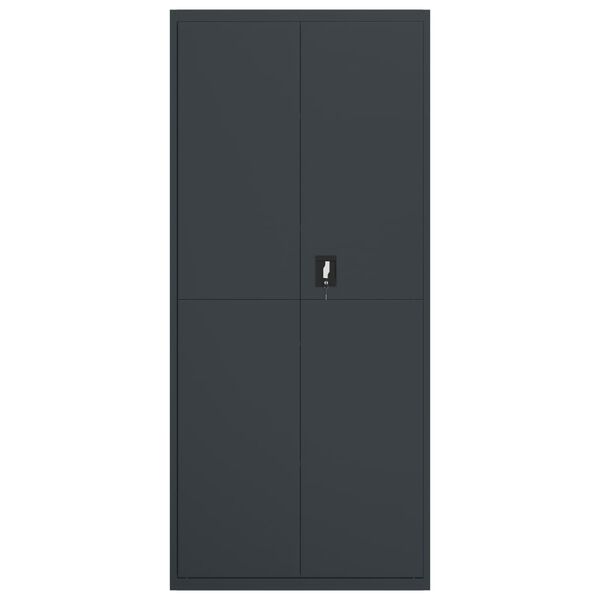 vidaXL Aktenschrank Anthrazit 90x40x200 cm Stahl