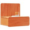 vidaXL Nachttisch 2 pcs Wachsbraun 44 x 32,5 x 40 cm Massivholz Kiefer