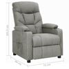 vidaXL Relaxsessel Hellgrau Stoff