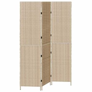 vidaXL Raumteiler Beige 147 x 180 cm Poly-Rattan