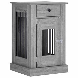 vidaXL Hundek&auml;figm&ouml;bel Sonoma-Grau 50 x 47,5 x 80 cm Holzwerkstoff