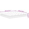 vidaXL Matratze Taschenfederkern Mittel 180x200 cm