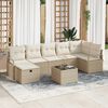vidaXL Sofa Set mit Kissen 4 pcs Poly-Rattan