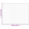vidaXL Teppich Rechteckig Hell Natur 80x100 cm Bambus
