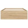 vidaXL Bettgestell mit Schubladen Sonoma-Eiche 100x200cm Holzwerkstoff