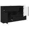 vidaXL Sideboard mit Schubladen Schwarz 100 x 30 x 65,6 Holzwerkstoff