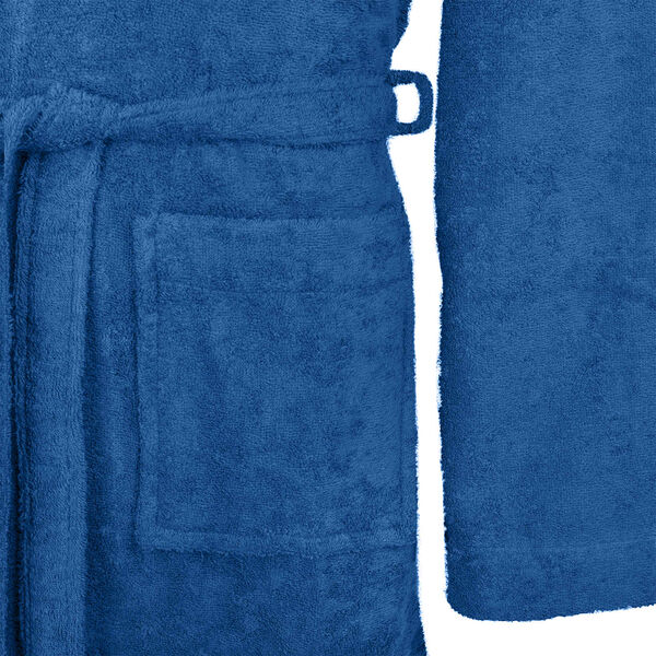 vidaXL Bademantel KINN Blau S Baumwolle