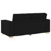 vidaXL 2-Sitzer Sofa Schwarz 140 cm Stoff