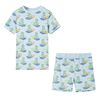 vidaXL Kinderpyjama mit Kurzen &Auml;rmeln Hellblau 116