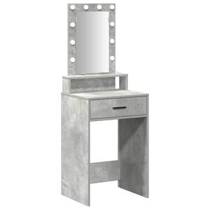 vidaXL Schminktisch Grau 50 x 41 x 140 cm Holzwerkstoff