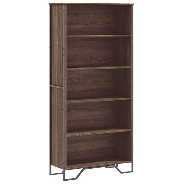 vidaXL Bücherregal Braun Eichen-Optik 80x31x169 cm Holzwerkstoff