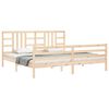 vidaXL Massivholzbett mit Kopfteil 200x200 cm