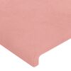 vidaXL Boxspringbett mit Matratze Rosa 200x200 cm Samt