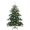 vidaXL K&uuml;nstlicher klappbarer Weihnachtsbaum mit 150 LEDs 150 cm PVC