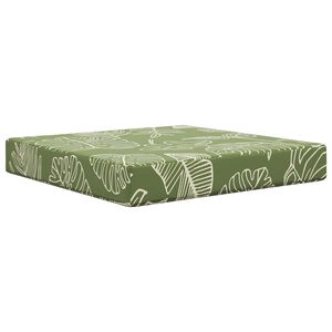 vidaXL Sofakissen f&uuml;r drau&szlig;en Blattdesign 60 x 60 x 8 cm Polyester