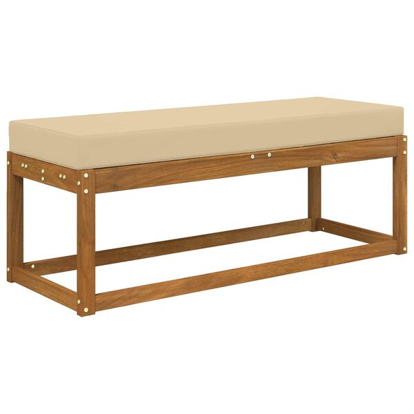 vidaXL Sitzkissen f&uuml;r Outdoor Beige 115 x 40 x 8 cm 100 % Polyester