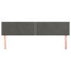 vidaXL Kopfteile Dunkelgrau 160x5x78/88 cm Samt
