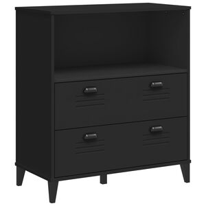 vidaXL B&uuml;cherschrank VIKEN Schwarz 80x40x90 cm Holzwerkstoff