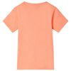 Kinder-T-Shirt Neonorange 128