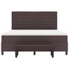 vidaXL Boxspringbett mit Matratze Dunkelbraun 180 x 200 cm Stoff