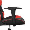 vidaXL Gaming-Stuhl mit Massagefunktion Schwarz und Rot Kunstleder