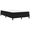 vidaXL Boxspringbett mit Matratze Schwarz 120 x 190 cm Stoff