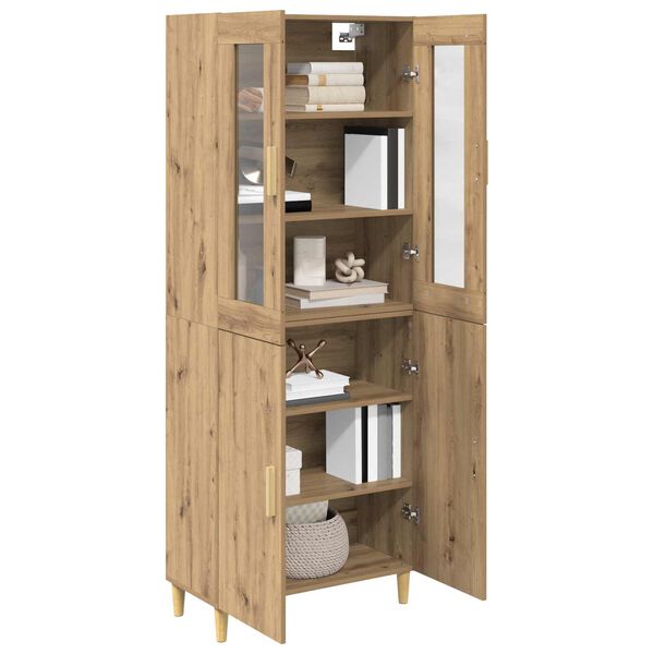 vidaXL Highboard Artisan-Eiche 69,5 x 34 x 180 cm