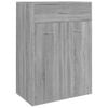 vidaXL Schuhschrank Grau Sonoma 60x35x84 cm Holzwerkstoff