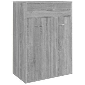 vidaXL Schuhschrank Grau Sonoma 60x35x84 cm Holzwerkstoff