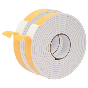 vidaXL Selbstklebendes Schaumstoffband 2 stk. Wei&szlig; 40mm x 5m CR-Schaum