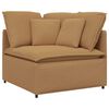 vidaXL Modulares Sofa Eckmodul mit Kissen Beige 100 cm