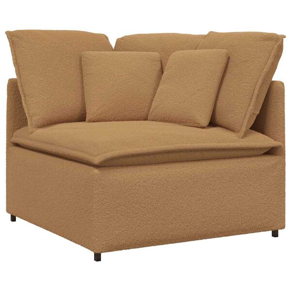 vidaXL Modulares Sofa Eckmodul mit Kissen Beige 100 cm