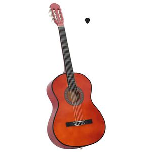vidaXL Klassische Gitarre f&uuml;r Anf&auml;nger 4/4 39" Lindenholz