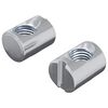 vidaXL Fassmutter 2 Stk. Silber M6 x 13 mm Eisen