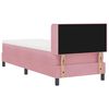 vidaXL Boxspringbett mit Matratze mit Kopfteil Rosa 200 x 80 cm Samt