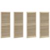 vidaXL Schrankt&uuml;r mit T&uuml;r 4 pcs Natur 140,5 x 2,1 x 59,5 cm