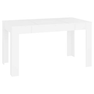 vidaXL Esstisch Wei&szlig; 140x74,5x76 cm Holzwerkstoff
