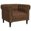 vidaXL Chesterfield-Sessel Braun Stoff