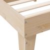 vidaXL Massivholzbett mit Regal ohne Matratze 90x200 cm Kiefer