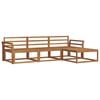 vidaXL Outdoor-Sofagarnitur 4 stk. Natur Massivholz Akazie