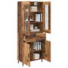 vidaXL Highboard mit Schubladen 2 pcs Altholz Holzwerkstoff