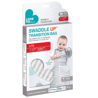 Love to Dream Pucksack Swaddle Up Transition Bag Lite Stufe 2 M Weiß