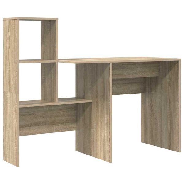 vidaXL Schreibtisch Sonoma-Eiche 131,5 x 50 x 106,5 cm Holzwerkstoff